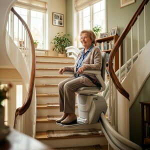 Monte-escalier senior : autonomie à domicile sans rupture