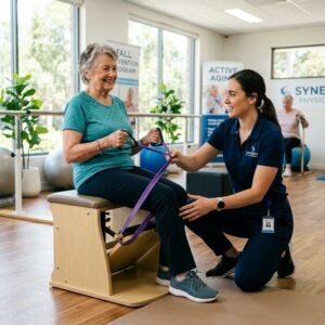 Gym douce sur chaise : proprioception et prévention des chutes
