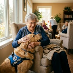 Médiation animale en EHPAD : apaisement sensoriel